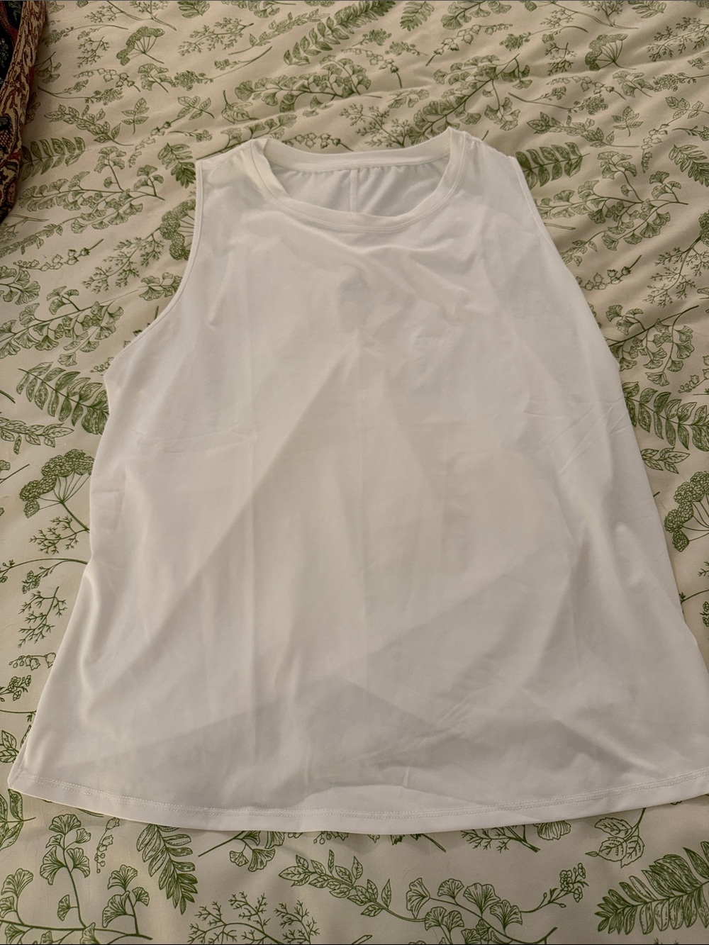 HALARA White Crewneck Athletic Tank